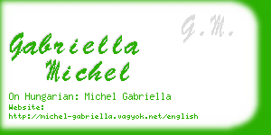 gabriella michel business card